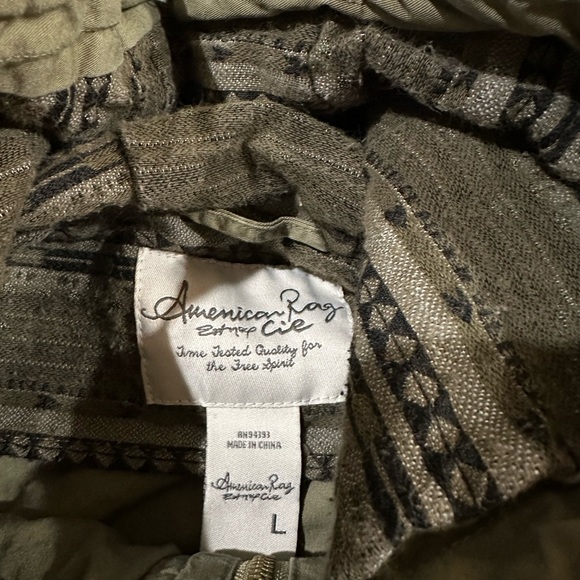 American Rag Olive Patterned Jacket - Picture 14 of 16